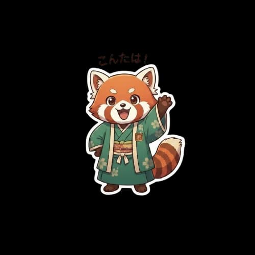Mascota Kōbō-kun saludando